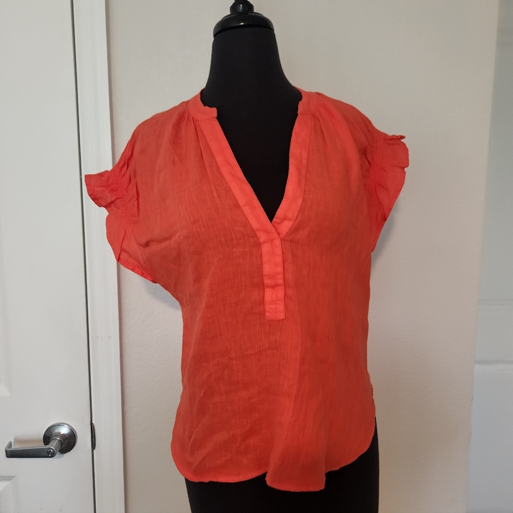Pilcro Vibrant Orange Blouse